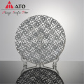 ATO creative tableware galss plate round glass plate